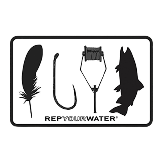 RepYourWater Sticker - Fly Tyer dans le groupe Autre / Autocollants l\'adresse Sportfiskeprylar.se (NFD9716)