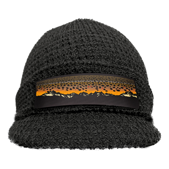 RepYourWater Knit Hat Brimmed, Brown Trout Mountains dans le groupe Habits et chaussures / Chapeau de peche, casquette peche / Bérets et chapeaux l\'adresse Sportfiskeprylar.se (NFD9732)