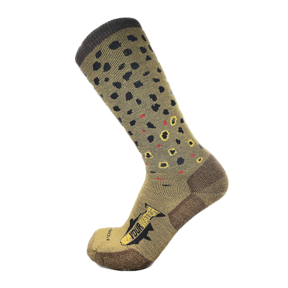RepYourWater Merino Socks Brown Trout dans le groupe Habits et chaussures / Habits / Vêtements chauds et sous vêtements / Chaussettes l\'adresse Sportfiskeprylar.se (NFD9737-Mr)