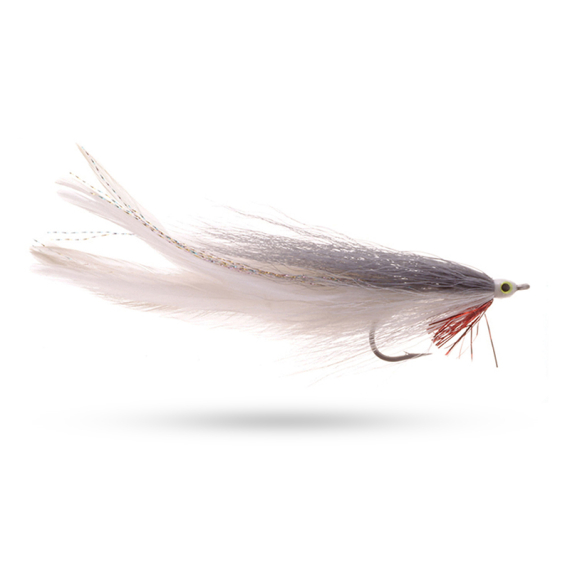 Umpqua Big Fish Deceiver Grey/White #3/0 dans le groupe Leurre de la peche / Mouches / Mouches à brochets l\'adresse Sportfiskeprylar.se (NFD9741-GrWhite)