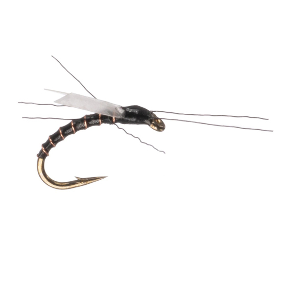 Umpqua 1 O\'clock Midge Gonzales Black dans le groupe Leurre de la peche / Mouches / Nymphes l\'adresse Sportfiskeprylar.se (NFD9903-18r)