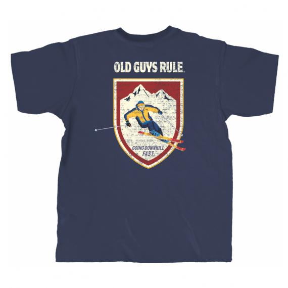 Old Guys Rule Downhill Skier T-Shirt dans le groupe Habits et chaussures / Habits / T-shirts l\'adresse Sportfiskeprylar.se (OG2067-Mr)