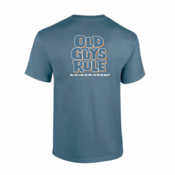 Old Guys Rule - Over The Hill Indigo Blue dans le groupe Habits et chaussures / Habits / T-shirts l\'adresse Sportfiskeprylar.se (OG313-IBr)