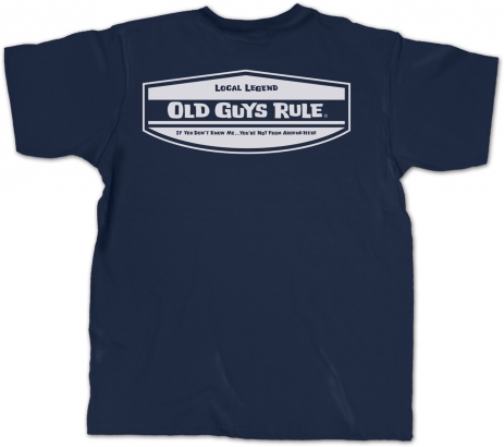 Old Guys Rule Local Legend Navy dans le groupe Habits et chaussures / Habits / T-shirts l\'adresse Sportfiskeprylar.se (OG438r)