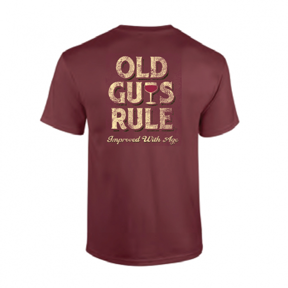 Old Guys Rule - Improved With Age Wine dans le groupe Habits et chaussures / Habits / T-shirts l\'adresse Sportfiskeprylar.se (OG760-WIr)