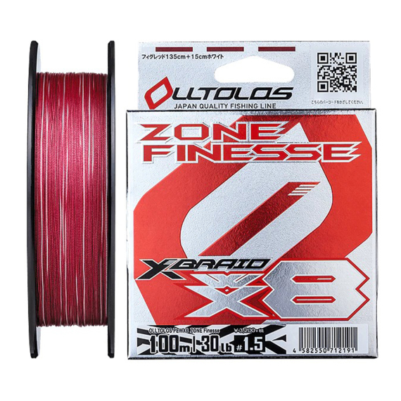 YGK Xbraid Olltlos Pe Wx8 Zone Finesse 100M dans le groupe Techniques de pêche / Peche carnassier / Lignes / Tresses l\'adresse Sportfiskeprylar.se (OLLTLOSPEWX8ZONE-1.5r)