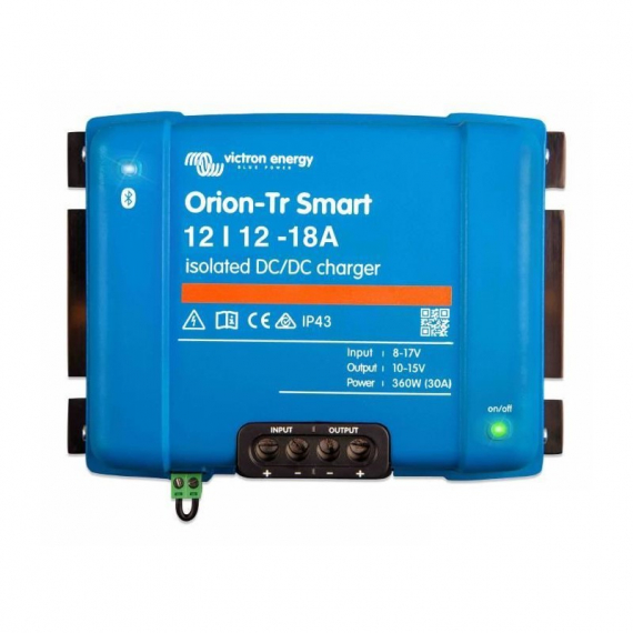 Victron Energy Orion-Tr Smart 12/12-18A Iso dans le groupe Électronique marine et bateau / Batteries et chargeurs / Chargeurs de batteries l\'adresse Sportfiskeprylar.se (ORI121222120)