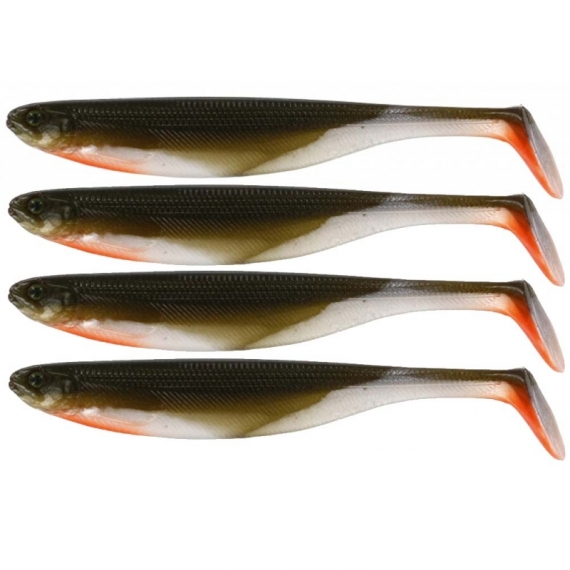 Westin ShadTeez Slim 7,5 cm Bass Orange 4-pack. dans le groupe Leurre de la peche / Leurre souple / Jigs pour perches et pour sandres l\'adresse Sportfiskeprylar.se (P022-021-006)