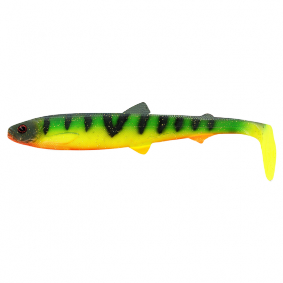 Westin BullTeez Shadtail 24cm 107g - Tiger Perch (bulk) dans le groupe Leurre de la peche / Leurre souple / Jigs à brochets l\'adresse Sportfiskeprylar.se (P138-644-155)