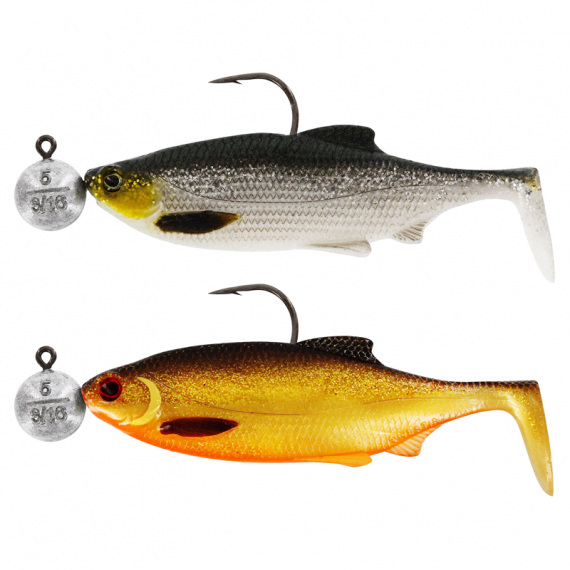 Westin Ricky the Roach 10cm R \'N R 10g #6/0 (2-pack) - Dark Water Mix 4 dans le groupe Leurre de la peche / Leurre souple / Jigs pour perches et pour sandres l\'adresse Sportfiskeprylar.se (P173-648-010)