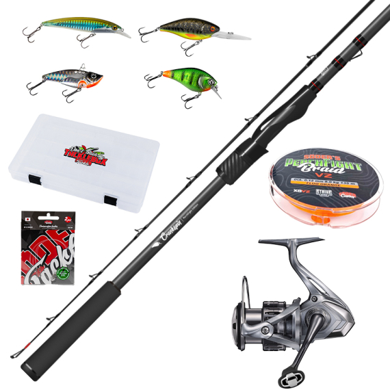 PerchFight V2 - Crankspin Starter Kit dans le groupe Kit de pêche / Combos spinning / Ensemble Spinning Perche l\'adresse Sportfiskeprylar.se (PERCHFIGHTV2NASCICRANKSET)