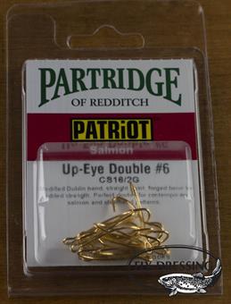 Partridge Patriot Double Up-Eye Gold 10-Pack dans le groupe Hameçons et terminal tackle / Hameçons / Hameçons mouche l\'adresse Sportfiskeprylar.se (PH-CS16U-2G-12r)