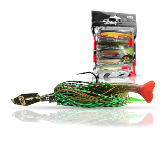Pig Hula Scout Kicker Bundle dans le groupe Leurre de la peche / Kits leurres / Kits leurres perche l\'adresse Sportfiskeprylar.se (PHCSCKSET)