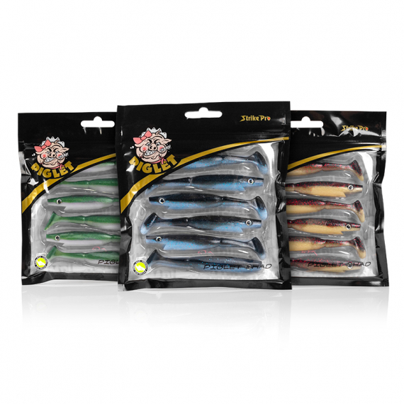 Piglet Shad 10cm Söder Custom 3x6-pack dans le groupe Leurre de la peche / Kits leurres l\'adresse Sportfiskeprylar.se (PIGLET3PACKCUSTOM1)