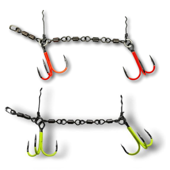 Pikecraft 4-Swivel Stinger Kit XL 3/0 UV dans le groupe Hameçons et terminal tackle / Stingers et accessoires stingers / Stingers l\'adresse Sportfiskeprylar.se (PIKECRAFT1089r)