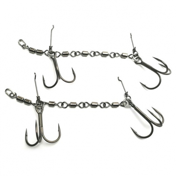 Pikecraft 4 Swivel Stinger Rig 18-25cm (2-pack) - BKK 2/0 dans le groupe Techniques de pêche l\'adresse Sportfiskeprylar.se (PIKECRAFT1430)