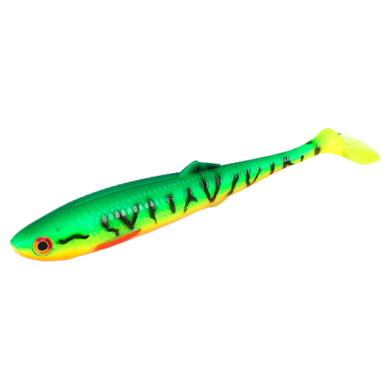 Mikado Sicario 22cm - Firetiger dans le groupe Leurre de la peche / Leurre souple / Jigs pour perches et pour sandres l\'adresse Sportfiskeprylar.se (PMSC-22-FT)