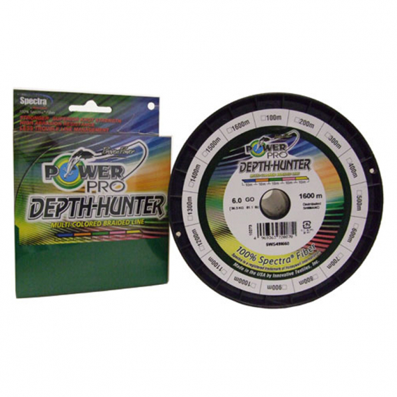 PowerPro Depth-Hunter Multi Color 300m Multi Color - 0.36mm 30kg dans le groupe Techniques de pêche / Peche carnassier / Lignes l\'adresse Sportfiskeprylar.se (PPBI30036MJ)