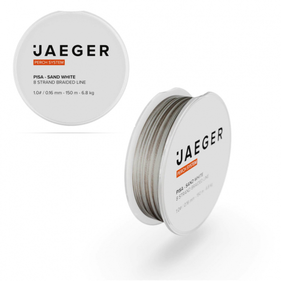 Jaeger Braided Line Pisa Sand White 150m 6.8kg - 0.16mm dans le groupe Lignes de pêche / Tresse peche l\'adresse Sportfiskeprylar.se (PRC-LBR-01-1)