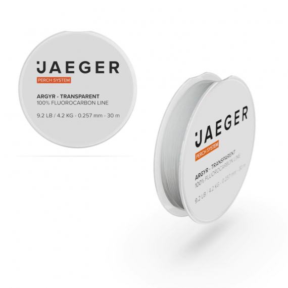 Jaeger Fluorocarbon Argyr 30m 4.2kg - 0.257mm dans le groupe Hameçons et terminal tackle / Leaders et Bas de ligne / Bas de ligne / Bas de ligne fluorocarbone l\'adresse Sportfiskeprylar.se (PRC-LFC-01-1)