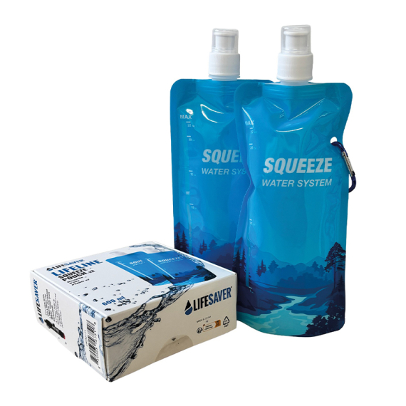 LifeSaver Lifeline Squeeze Pouch 2 pack dans le groupe Loisirs en plein air / Autres équipement outdoor / Water Filters & Purifiers l\'adresse Sportfiskeprylar.se (PRD0171)