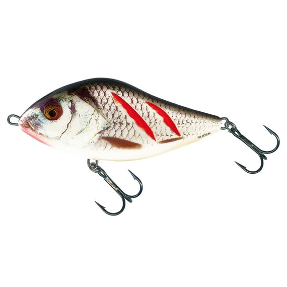 Salmo Slider 12cm, 70g Sinking - Wounded Real Grey Shiner dans le groupe Techniques de pêche / Peche carnassier l\'adresse Sportfiskeprylar.se (QSD040)