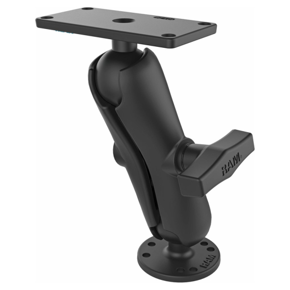 RAM 1.5\'\' Ball Mount with 2.5\'\' Round Base & 2\'\' x 4\'\' dans le groupe Électronique marine et bateau / Accessoires bateau / Montures marines / Montures sondeur l\'adresse Sportfiskeprylar.se (RAM-202-24-202)