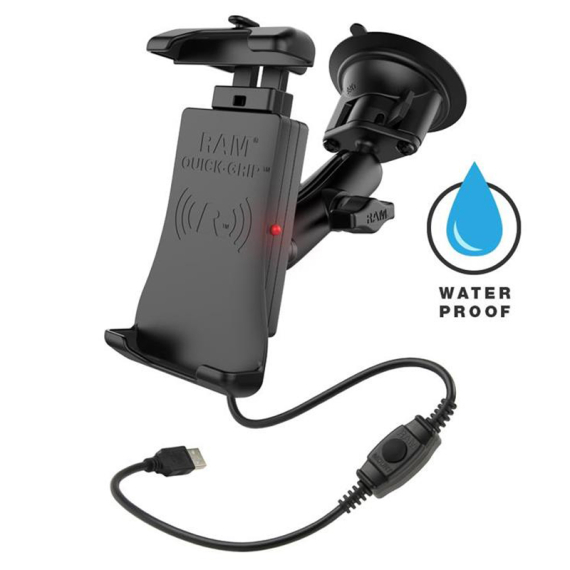 RAM Mounts Quick-Grip Wireless w. Suction Cup Mount dans le groupe Électronique marine et bateau / Accessoires bateau / Montures marines / Autres montures et platines l\'adresse Sportfiskeprylar.se (RAM-B-166-UN14W)