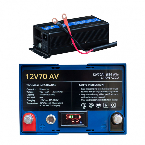 Rebelcell 12V70 Med Laddare 12.6V20A dans le groupe Électronique marine et bateau / Batteries et chargeurs / Batteries / Batteries lithium l\'adresse Sportfiskeprylar.se (RC12V70PACK)