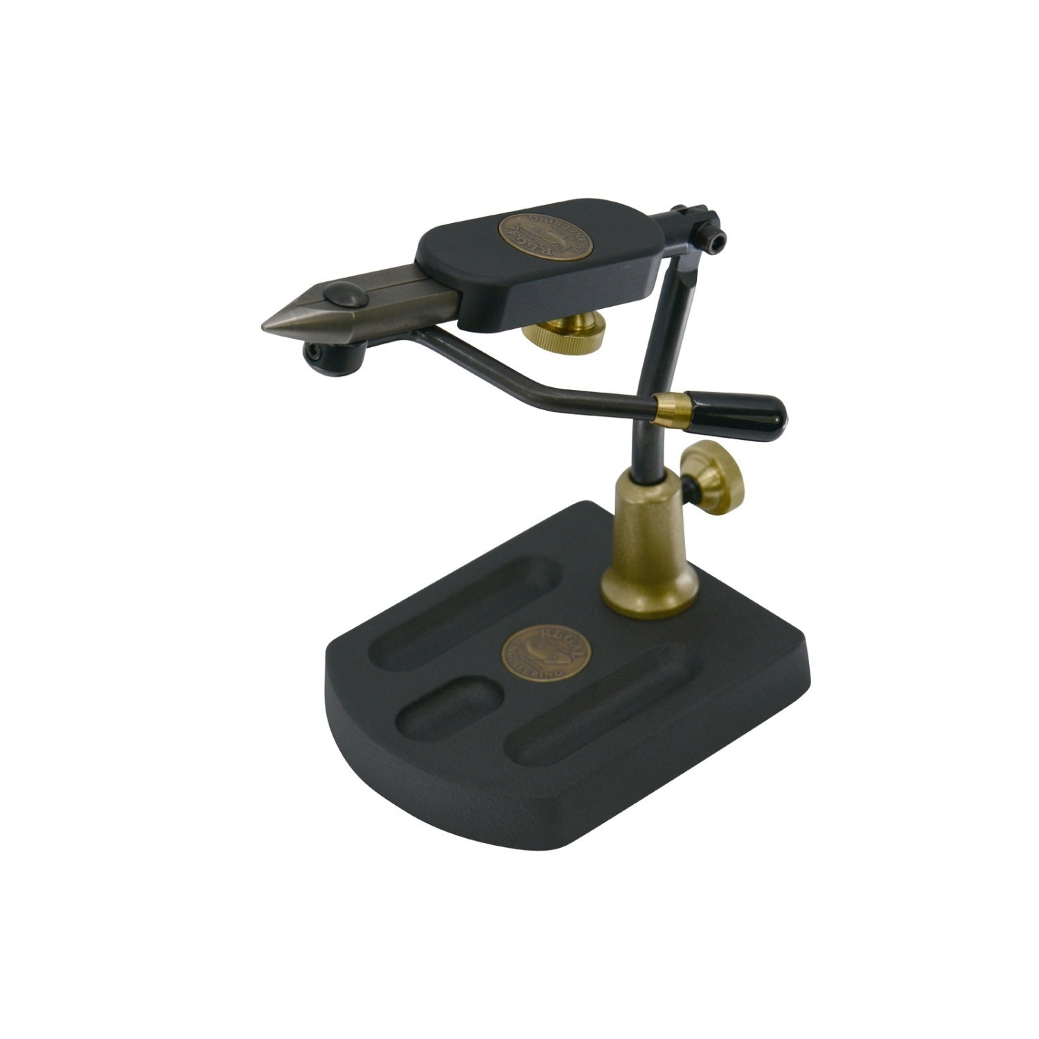 Regal Travel Vise - Stainless Steel Jaws/Aluminum Pocket Base dans le groupe Hameçons et terminal tackle / Fabrication mouche / étaux fabrication mouche l\'adresse Sportfiskeprylar.se (REG-TRA-5S)
