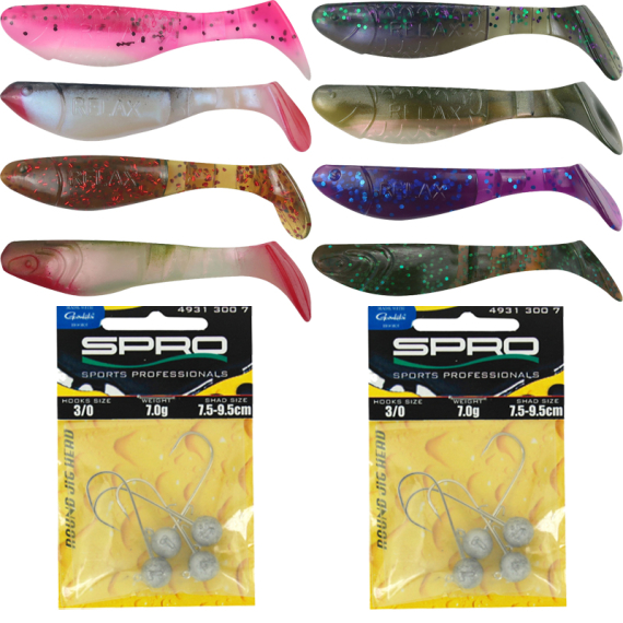 Relax Kopyto Perch Set dans le groupe Leurre de la peche / Kits leurres / Kits leurres perche l\'adresse Sportfiskeprylar.se (RELAXJIGGSET)