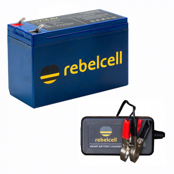 Rebelcell Ultimate 12V18 Med Laddare 12.6V4A Li-ion dans le groupe Électronique marine et bateau / Batteries et chargeurs / Batteries / Batteries lithium l\'adresse Sportfiskeprylar.se (REU12VCHARGE1)