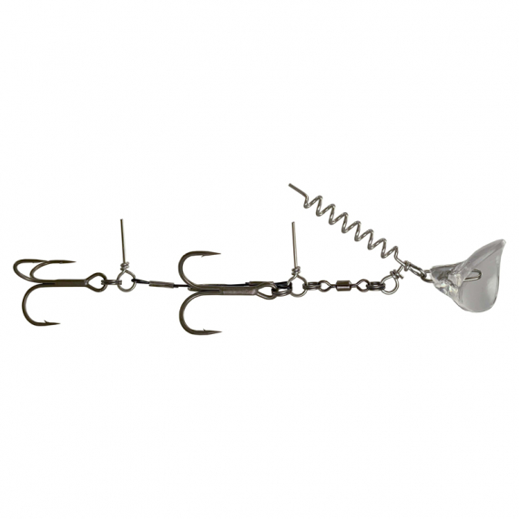 Headbanger RockerHead Stinger Shallow 1/0 + 1, 8g - Transparent dans le groupe Hameçons et terminal tackle / Stingers et accessoires stingers / Stingers l\'adresse Sportfiskeprylar.se (RH-SS-01-08)