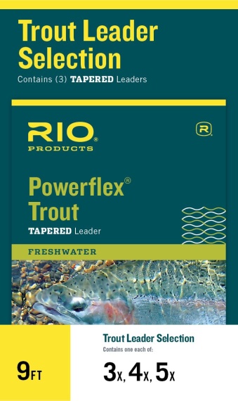Rio Powerflex Trout Taperad Leader 9ft 3-Pack 3X/4X/5X dans le groupe Hameçons et terminal tackle / Leaders et Bas de ligne / Bas de ligne préfaits / Queues de rat l\'adresse Sportfiskeprylar.se (RP24330)