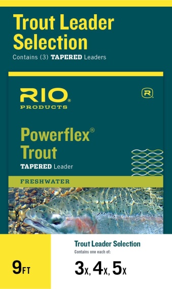 Rio Powerflex Trout Taperad Leader 9ft 3-Pack 4X/5X/6X dans le groupe Hameçons et terminal tackle / Leaders et Bas de ligne / Leaders prêts à l\'emploi / Queues de rat l\'adresse Sportfiskeprylar.se (RP24331)
