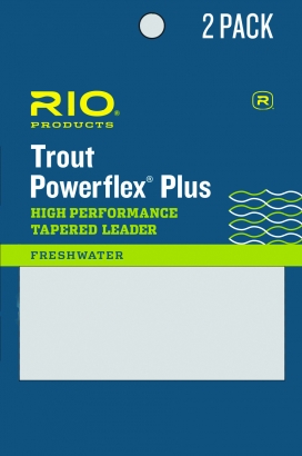 RIO PowerflexPlus Leader 9ft 0X 0,27mm/8,2kg 2-pack dans le groupe Hameçons et terminal tackle / Leaders et Bas de ligne l\'adresse Sportfiskeprylar.se (RP54415)