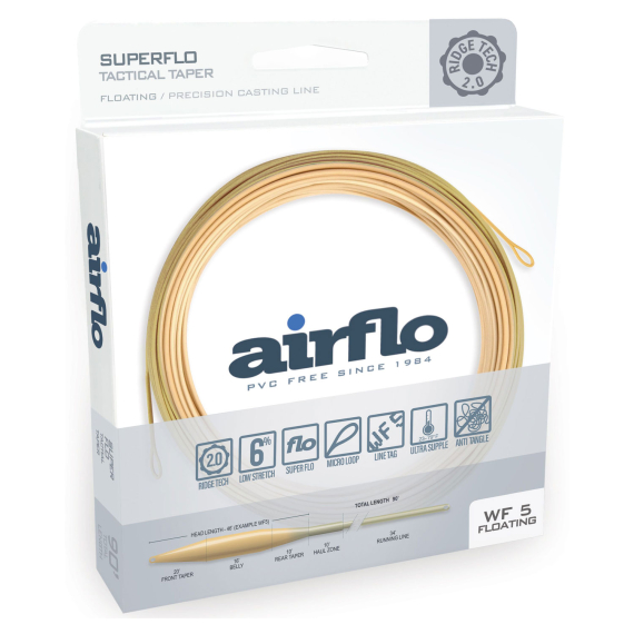 Airflo Superflo Ridge 2.0 Tactical Taper Floating dans le groupe Lignes de pêche / Lignes de pêche à la mouche / Soies une main l\'adresse Sportfiskeprylar.se (RSF-TT-WF3F-BB-Wor)