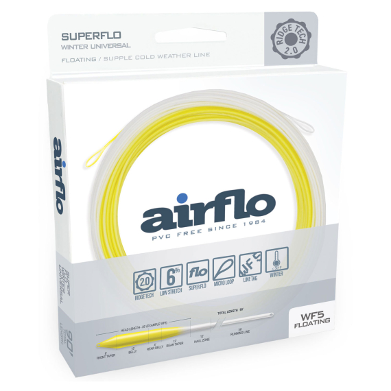 Airflo Superflo Ridge 2.0 Winter Supple Universal Taper Floating dans le groupe Lignes de pêche / Lignes de pêche à la mouche / Soies une main l\'adresse Sportfiskeprylar.se (RSFW-UT-WF4F-PY-WHr)