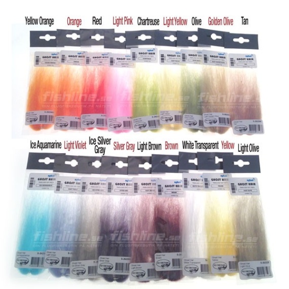 Ghost Hair - Silver Gray dans le groupe Hameçons et terminal tackle / Fabrication mouche / Matériel de montage de mouches / Flash et syntétiques l\'adresse Sportfiskeprylar.se (S-262393)