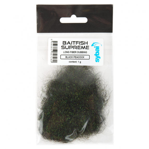 Baitfish Supreme - Black Peacock dans le groupe Hameçons et terminal tackle / Fabrication mouche / Matériel de montage de mouches / Dubbing l\'adresse Sportfiskeprylar.se (S-273096)