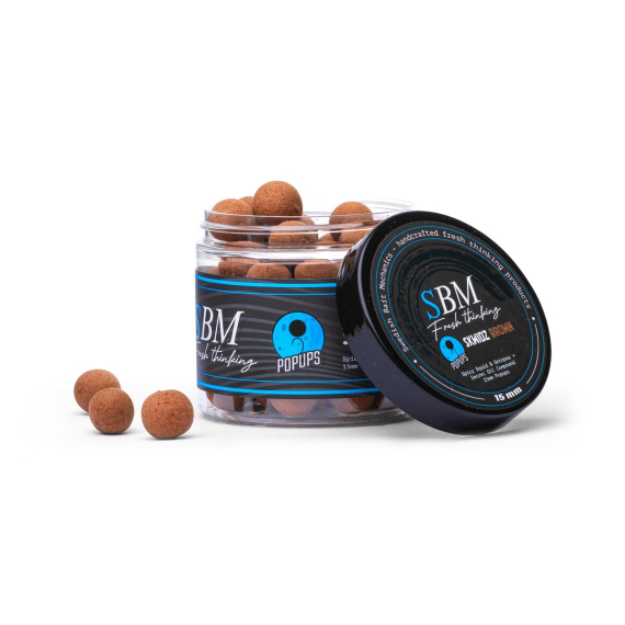 SBM Popups - Sqwidz Brown dans le groupe Leurre de la peche / Bouillettes, esches et amorce / Popups & Wafters l\'adresse Sportfiskeprylar.se (SBM-SKWID-BR-Pr)