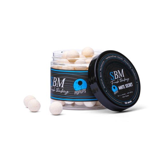 SBM Popups - White Secret dans le groupe Leurre de la peche / Bouillettes, esches et amorce / Popups & Wafters l\'adresse Sportfiskeprylar.se (SBM-WS-Pr)