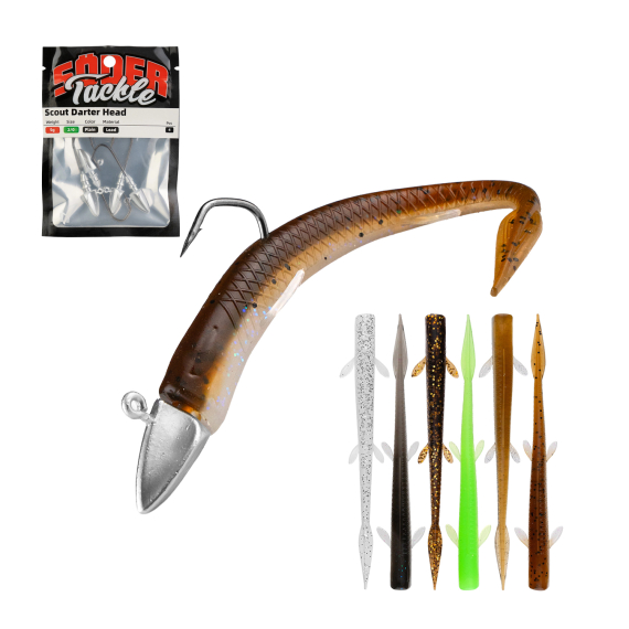 Scout Darter 11cm Jigging Set dans le groupe Leurre de la peche / Kits leurres / Kits leurres perche l\'adresse Sportfiskeprylar.se (SCOUTDARTER11SET)