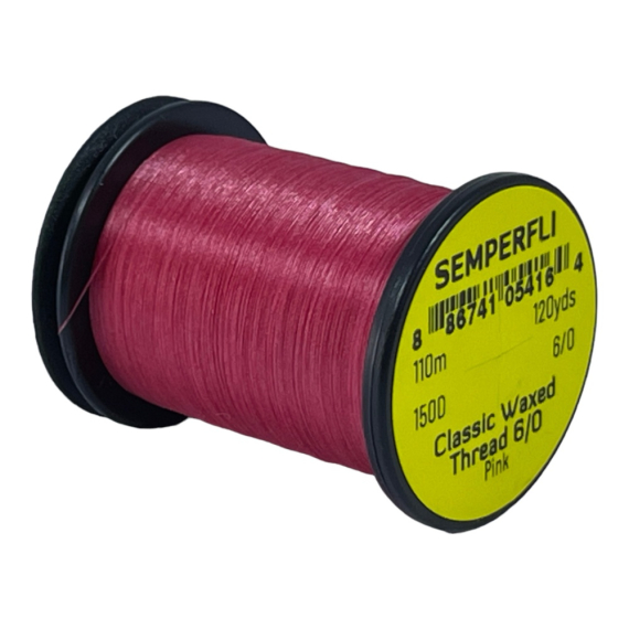 Semperfli Classic Waxed Thread 110m 6/0 - Pink dans le groupe Hameçons et terminal tackle / Fabrication mouche / Matériel de montage de mouches / Fil pour mouches l\'adresse Sportfiskeprylar.se (SCWX106PNK)
