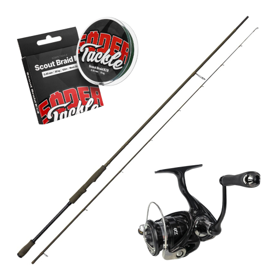 Savage Gear SG4 Medium Game & Pitch Black 7\'3\'\'/2.21m XF 15-45g dans le groupe Ensembles de pêche / Ensembles spinning / Ensamble Spinning Allround l\'adresse Sportfiskeprylar.se (SG4MEDIUMCOMBO)