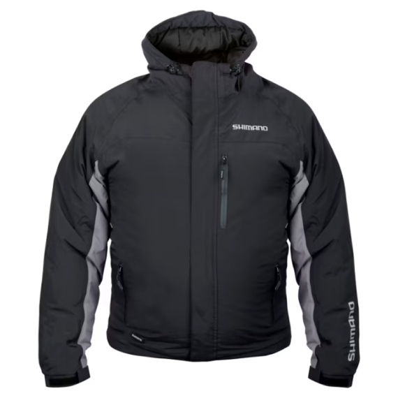 Shimano Rain Jacket Padded Black dans le groupe Habits et chaussures / Habits / veste de peche, veste pecheur / Vestes étanches l\'adresse Sportfiskeprylar.se (SHRJPBLLr)