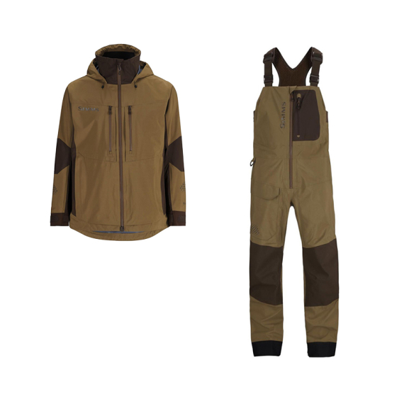 Simms Pro Dry Bibs and Jacket Driftwood/Black dans le groupe Habits et chaussures / Habits / Combinaisons de pêche l\'adresse Sportfiskeprylar.se (SIMMSPRODRYSET2025)