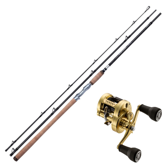 Shimano Speedmaster 12\'4\'\' 50-120g Conquest Salmon Combo dans le groupe Kit de pêche / Ensemble casting / Ensemble Baitcaster Saumon & Truite de mer l\'adresse Sportfiskeprylar.se (SPEEDMASTERCONQUESTCOMBO)
