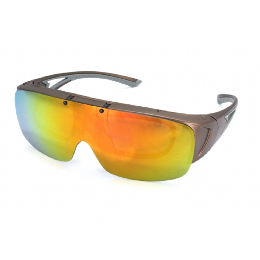 Spoon Fitover Flip-Up - Brown/Red Mirror dans le groupe Habits et chaussures / Lunettes / lunette polarisante peche l\'adresse Sportfiskeprylar.se (SPEFLU04)