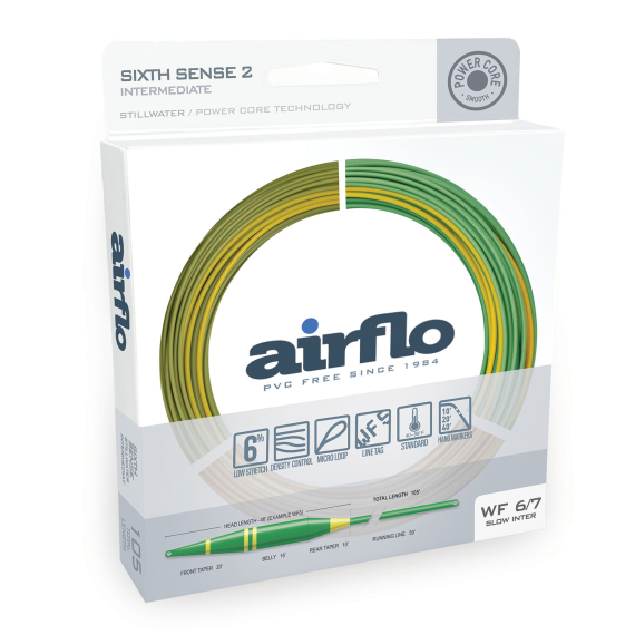 Airflo Sixth Sense Fast Intermediate Fly Line dans le groupe Lignes de pêche / Lignes de pêche à la mouche / Soies une main l\'adresse Sportfiskeprylar.se (SS2-WF5-6FI-TGr)